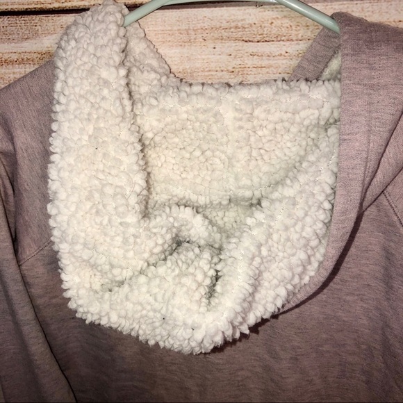 Ideology Sherpa Lined Pink Pullover Hoodie - Picture 6 of 6